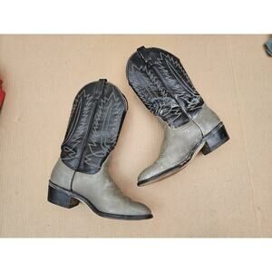 Mason Chippewa Falls Leather Work Boots Men's Size 8.5D Black/gray Western